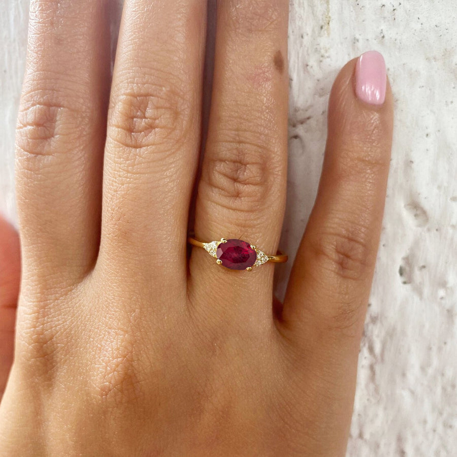 Natural Ruby Anniversary Ring