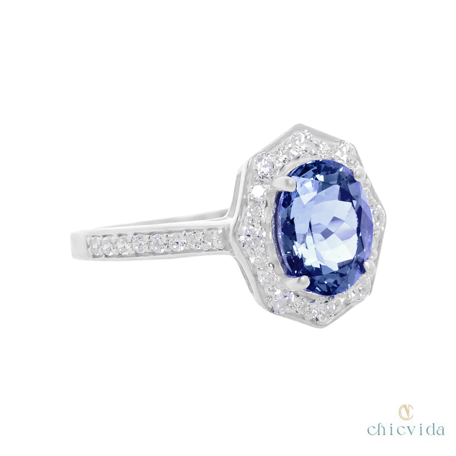 Tanzanite Oval Cut Ring