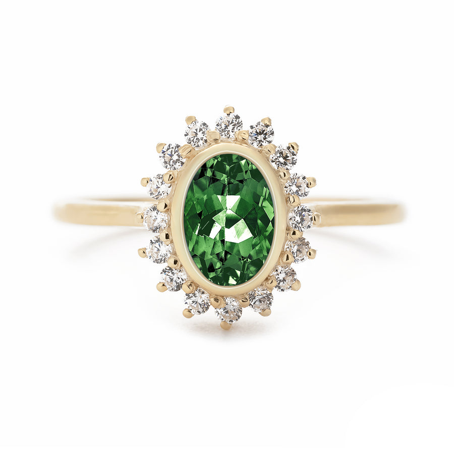 Aroma Tourmaline Gold Ring