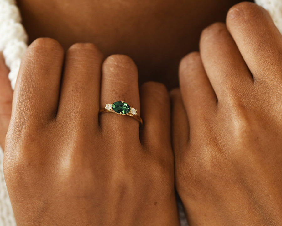 Siren Green Tourmaline Ring