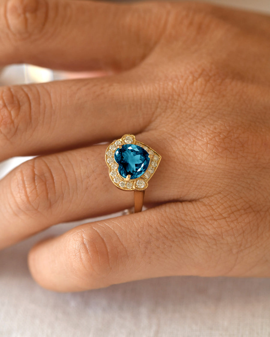 Winsome London Blue Topaz Ring