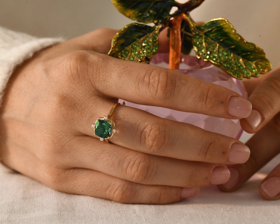 Passe Green Tourmaline Ring