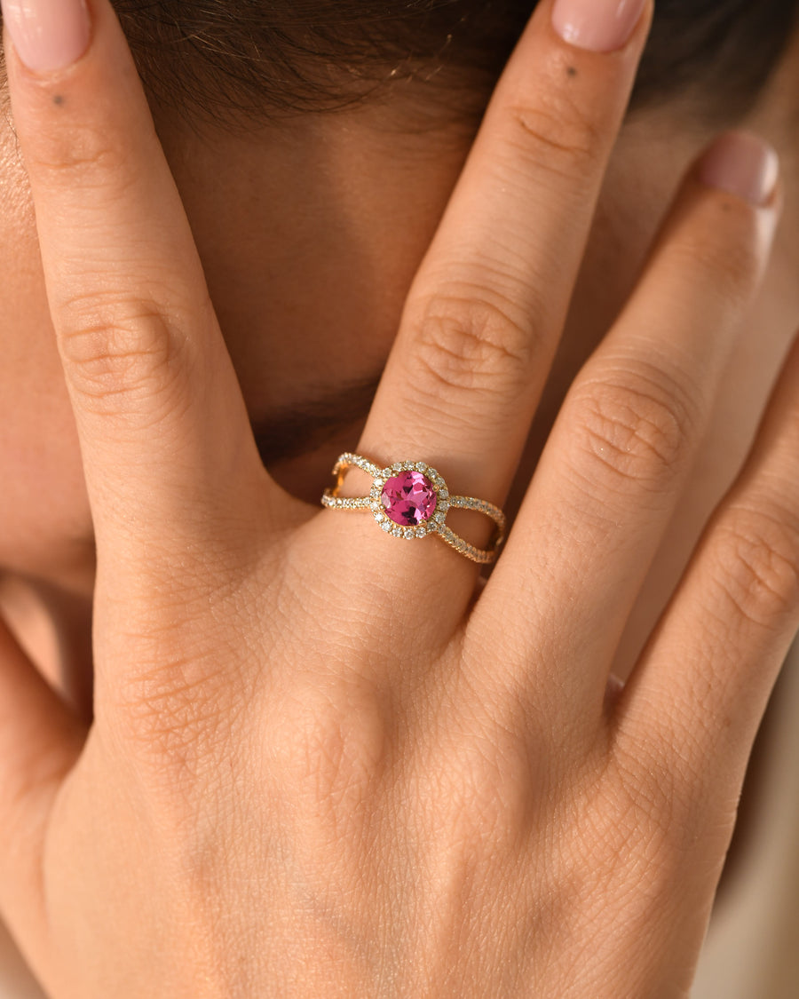 Adorn Pink Tourmaline Ring