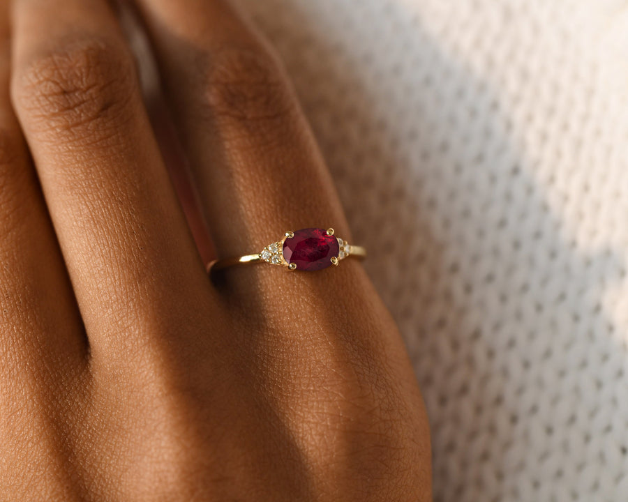 Ruby July Birthstone Ring