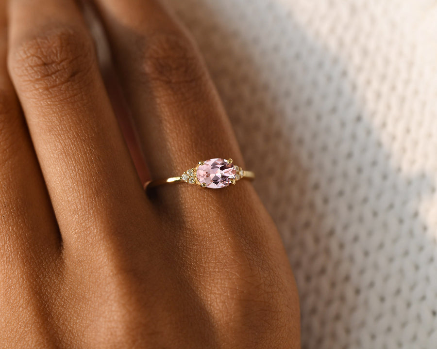 Oval Morganite Ring