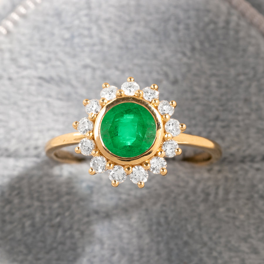 Emerald Sun Ring