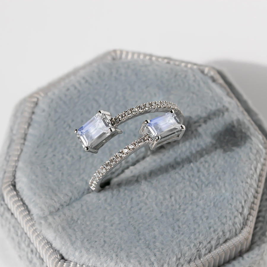 Moonstone Promise Ring