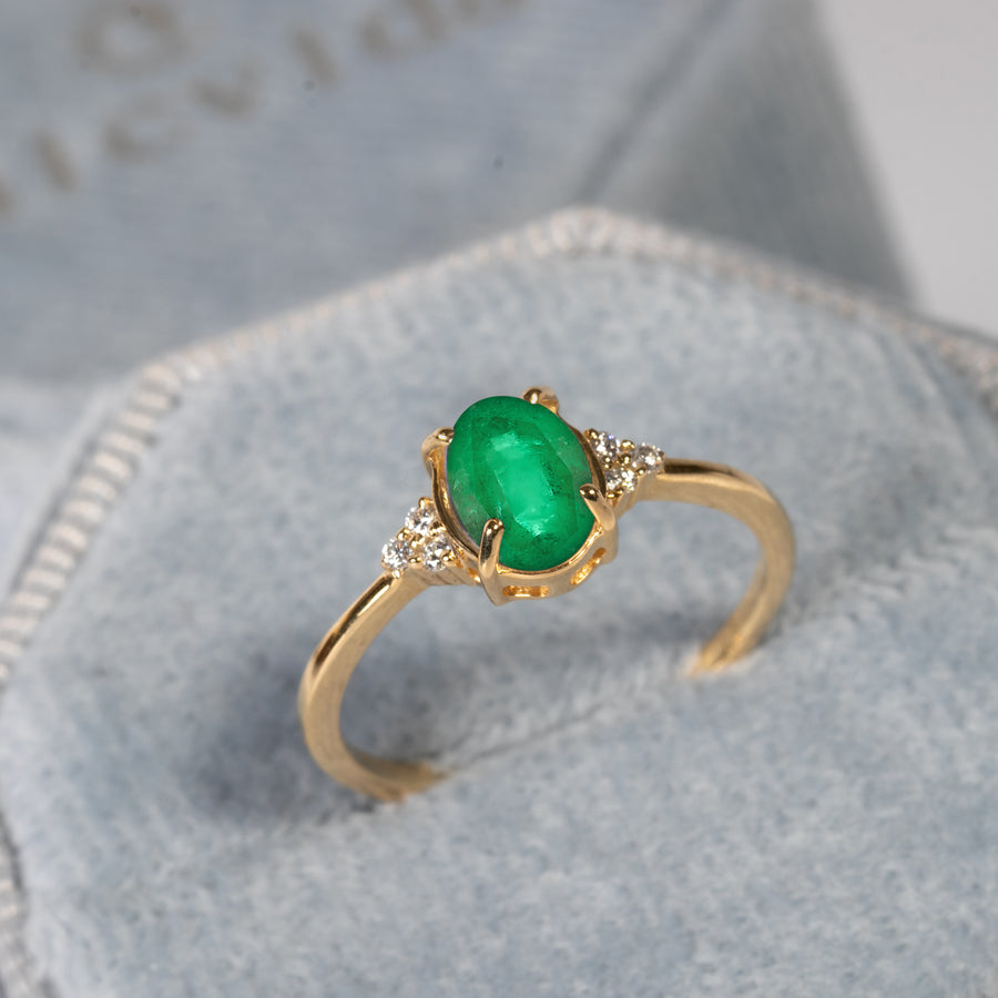 Emerald Ring Gold