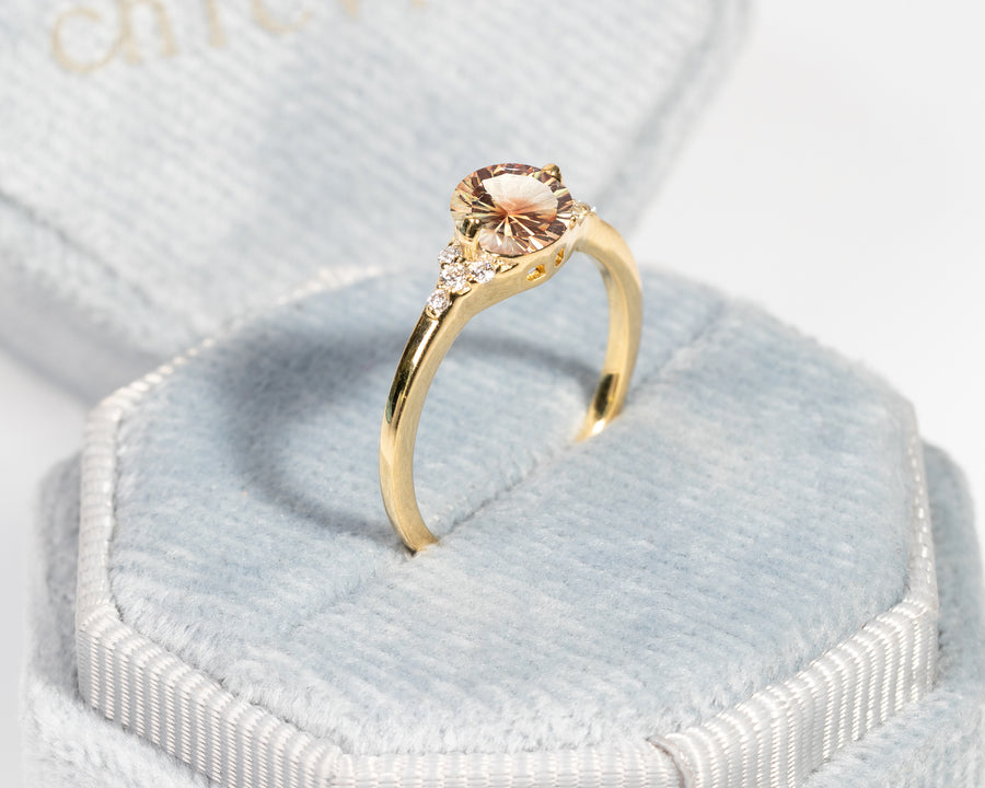 Gold Sunstone Ring For Women