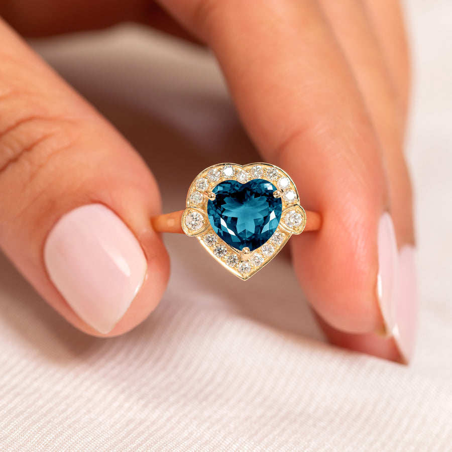 Winsome London Blue Topaz Ring