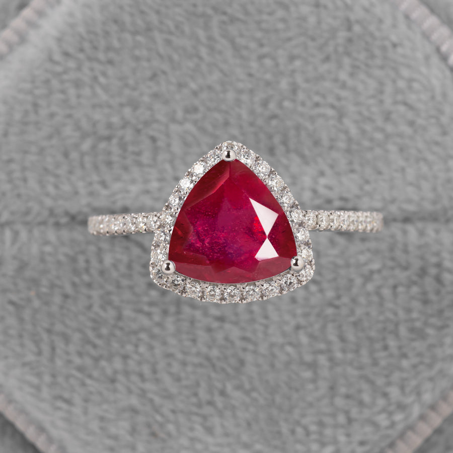 Ruby Trillion Ring