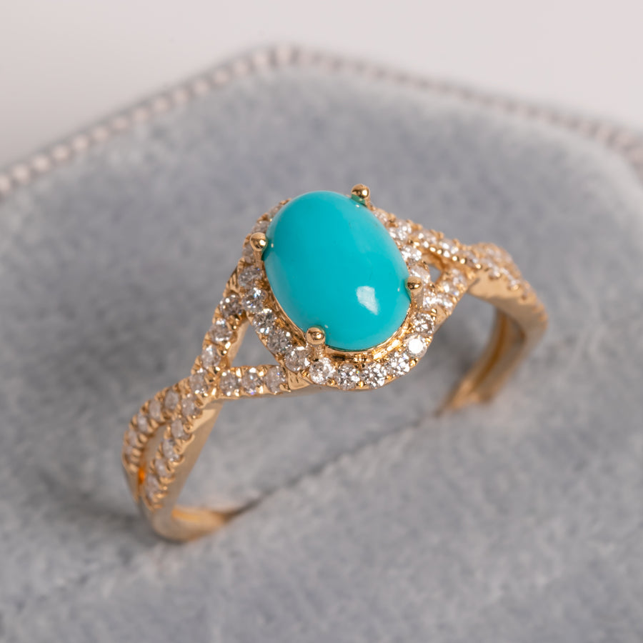 Turquoise Gold Ring