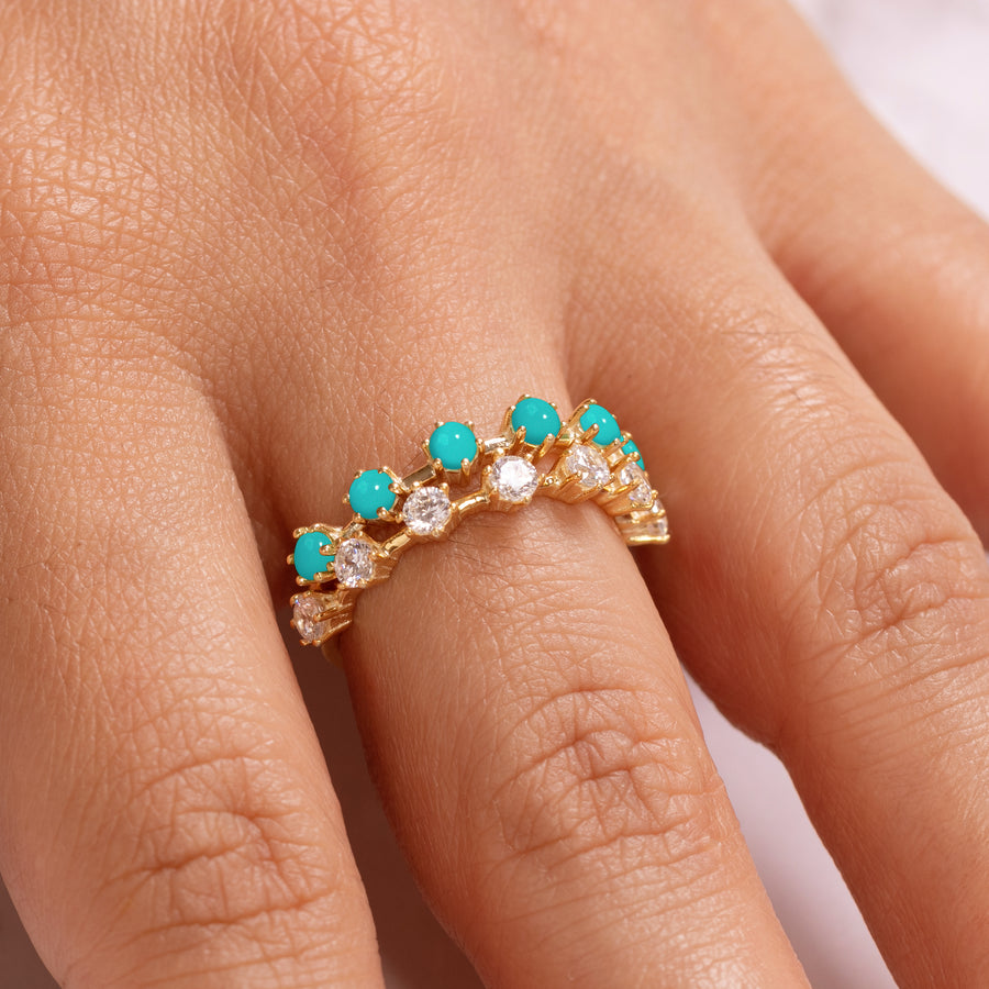 Kingman Turquoise Engagement Ring