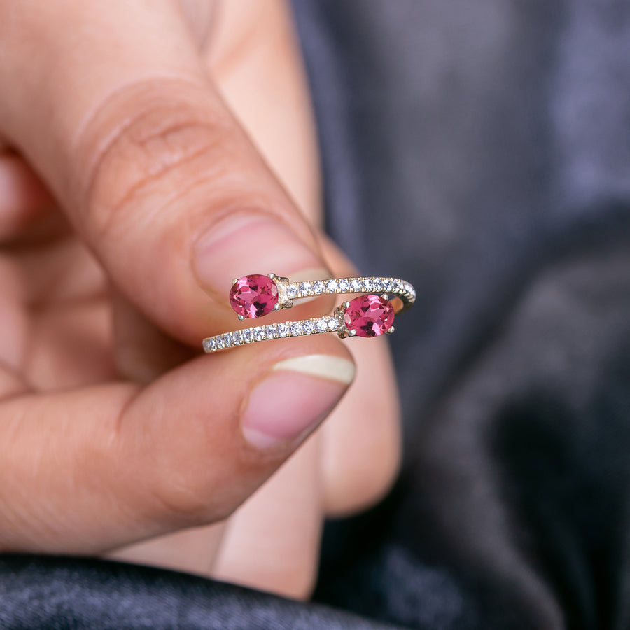 14K Pink Tourmaline Ring