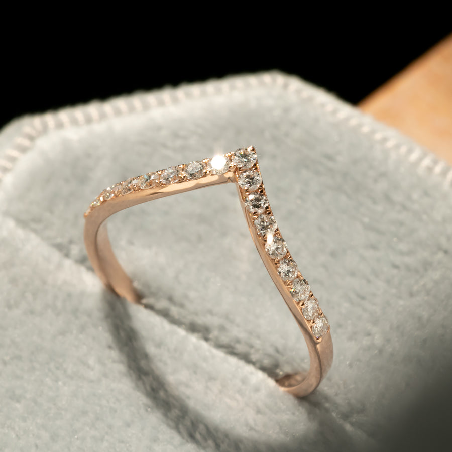 Lab Grown Diamond Wishbone Ring