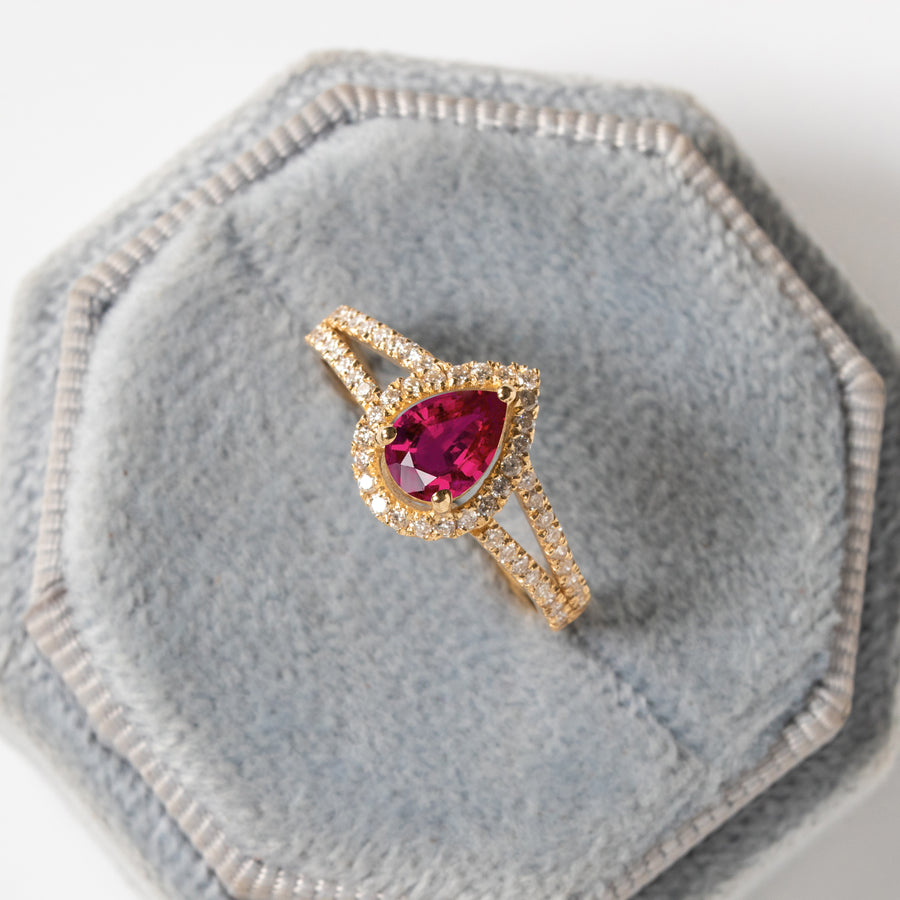 Vintage Tourmaline Promise Ring