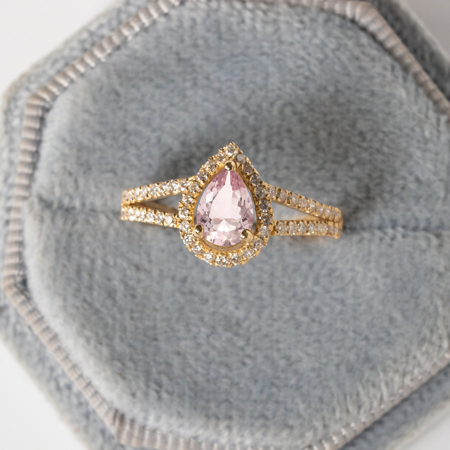 Natural Morganite Ring