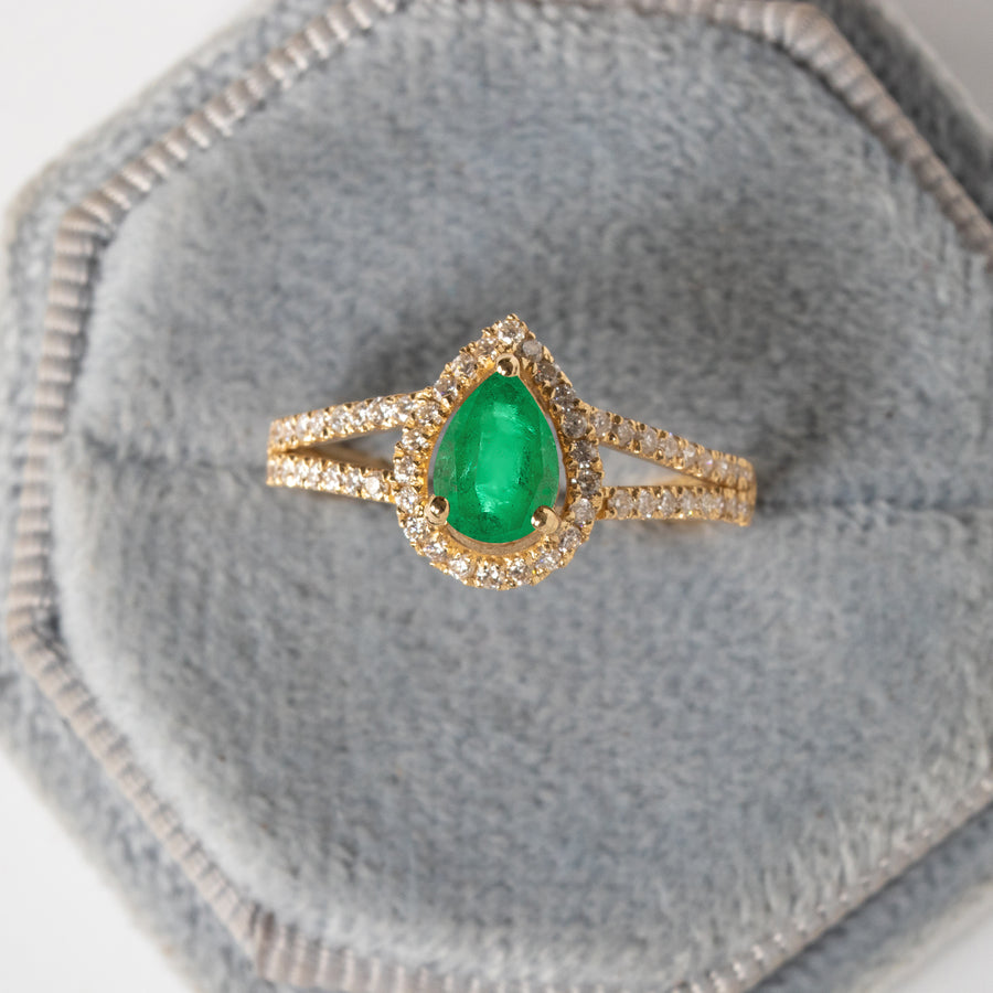 Pixie Emerald Ring