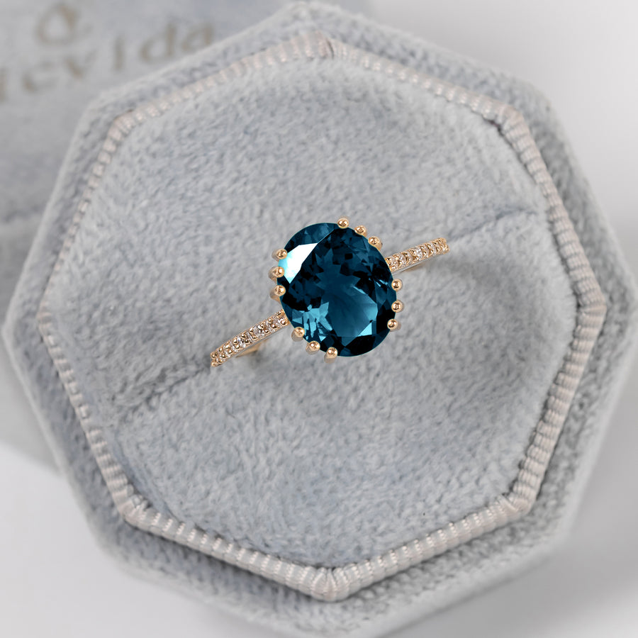 Eva London Blue Topaz Ring