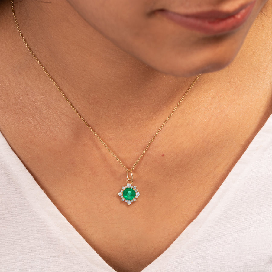 Starlit Emerald Pendant