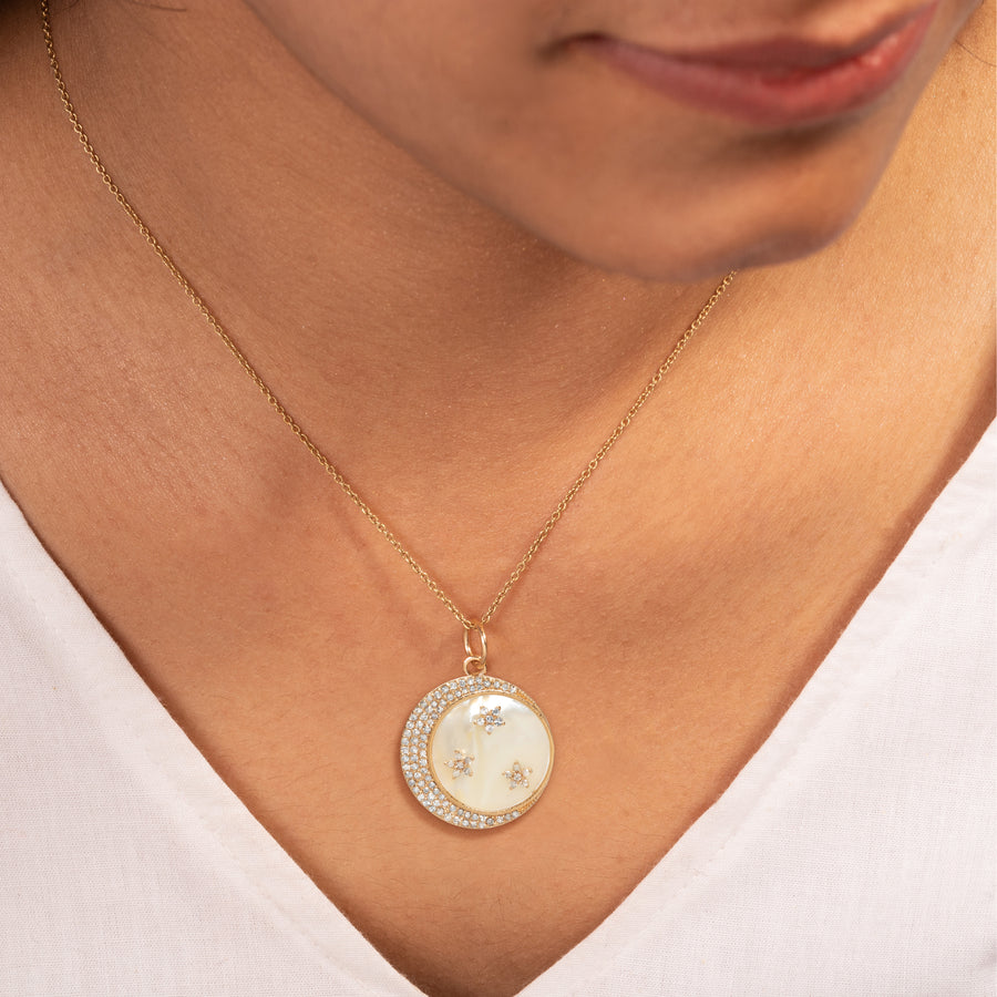 Curling Mother Of Pearl Pendant