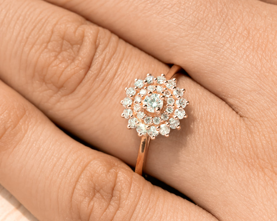 Statement Diamond Bridal Ring