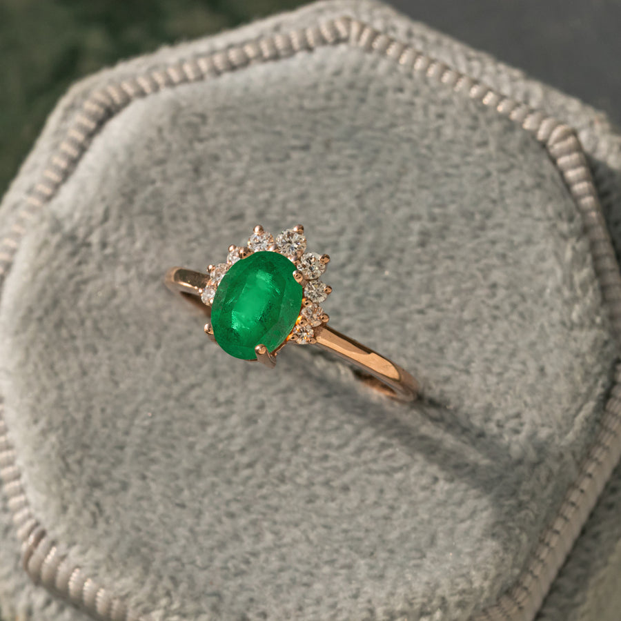 Charmer Emerald Ring