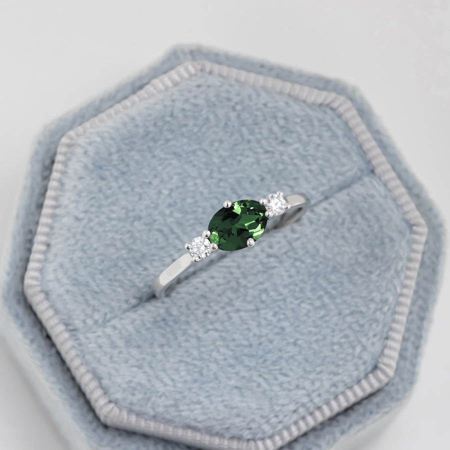 Siren Green Tourmaline Ring