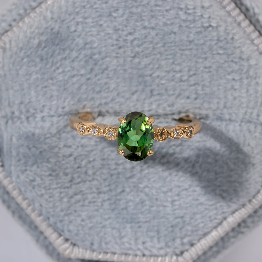 Someday Green Tourmaline Ring