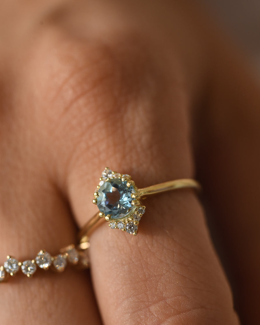 statement blue gemstone ring