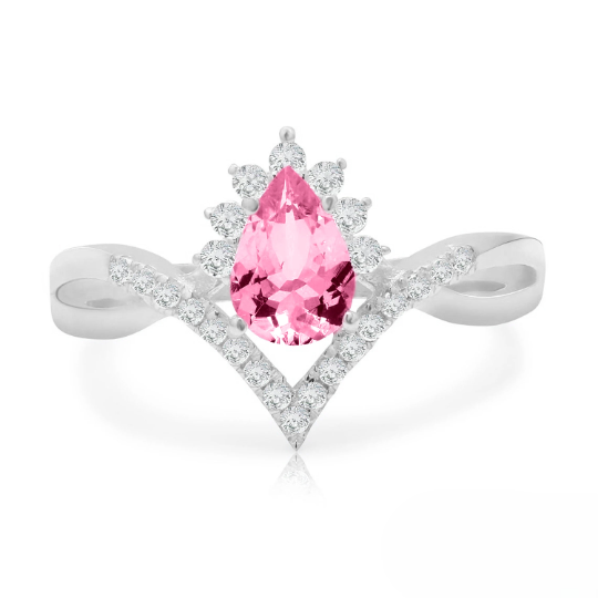 Belle Pink Tourmaline Gold Ring