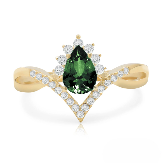 Belle Green Tourmaline Ring