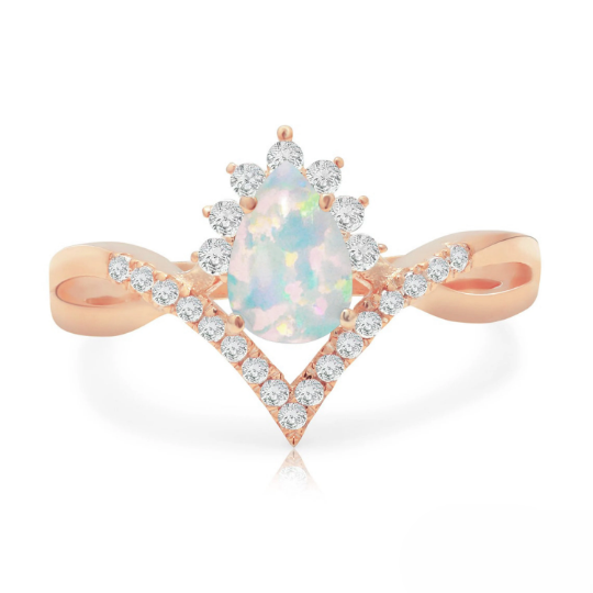 Belle Opal Gold Ring