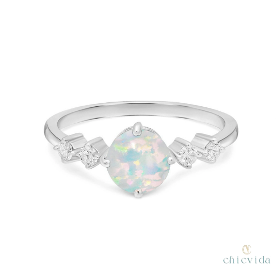 Opal Birthstone Ring