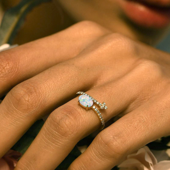 Opal Wedding Ring