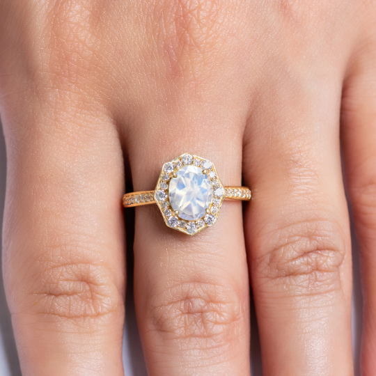 Moonstone Statement Ring