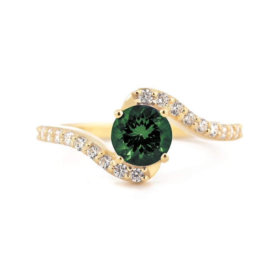 tourmaline solitaire ring