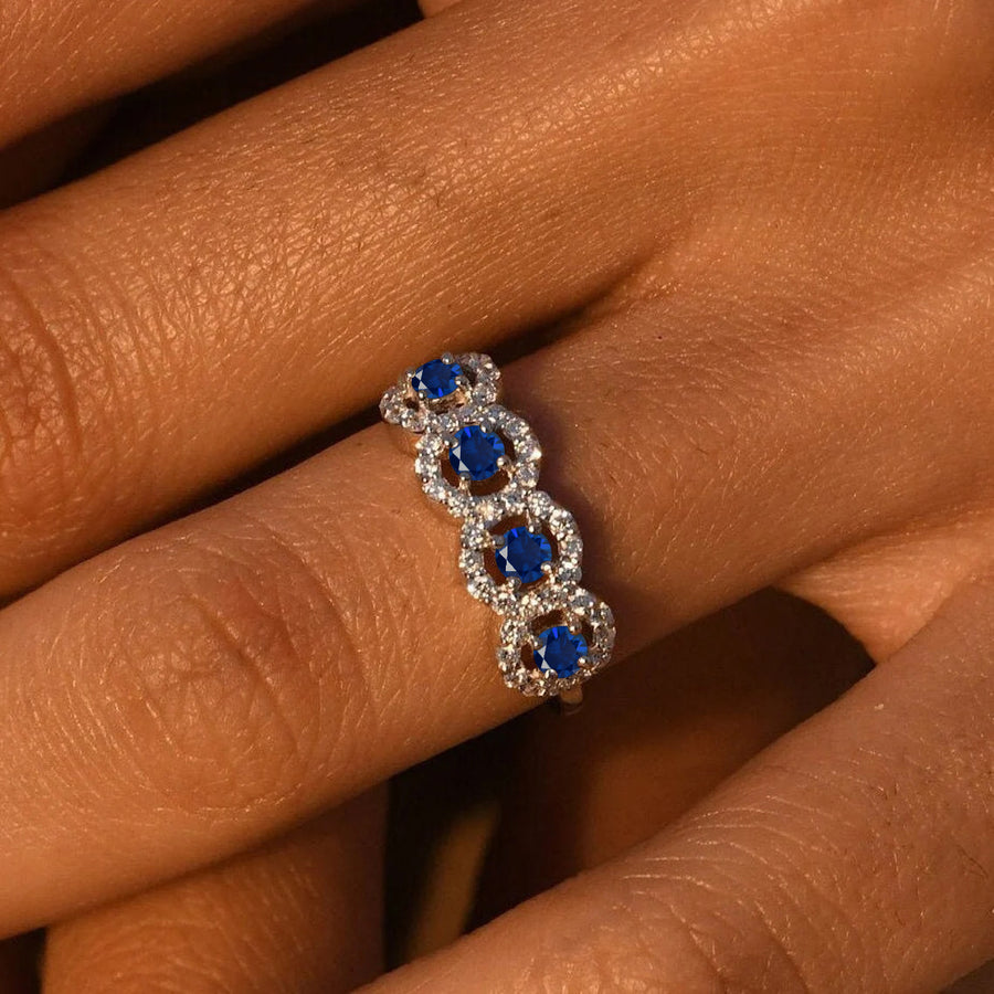 Sapphire Wedding Ring Gift