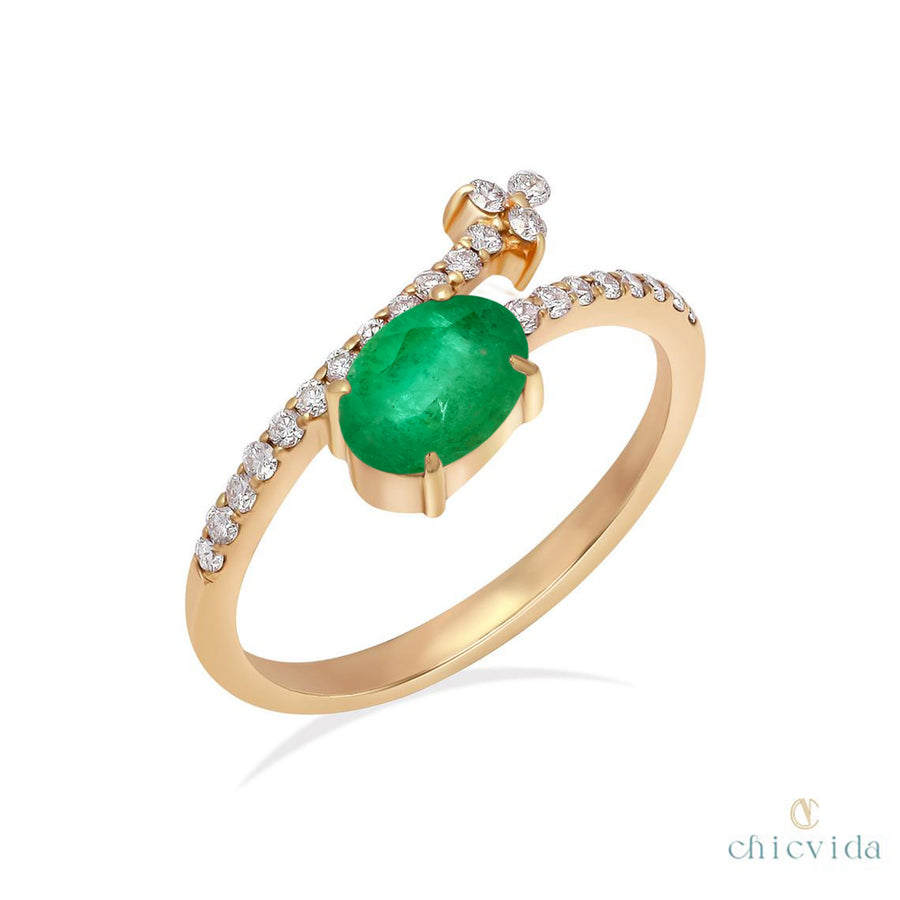 Emerald Diamond Ring