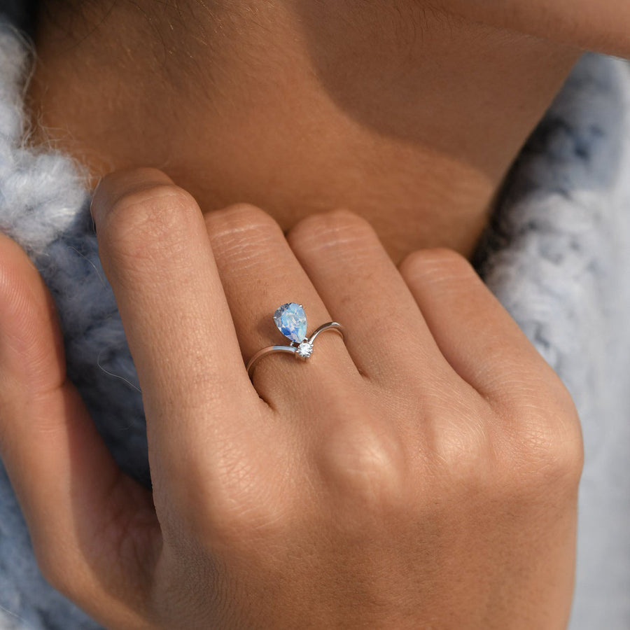 Two Stone Moonstone Ring