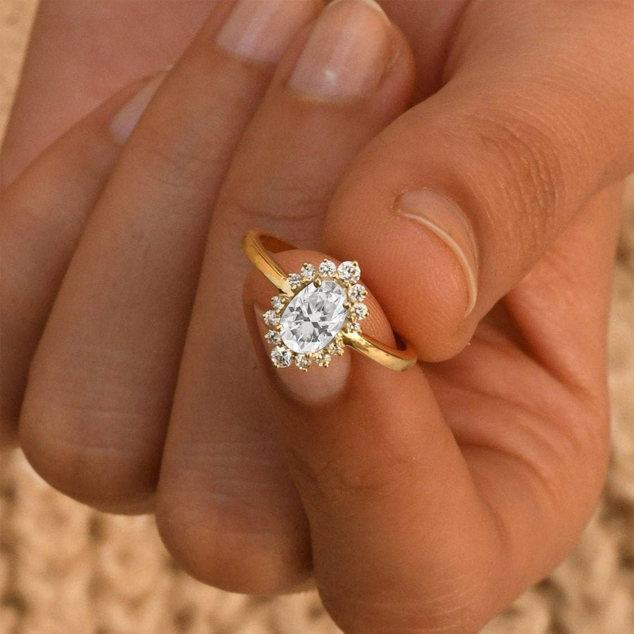 Snowflake Lab Diamond Ring