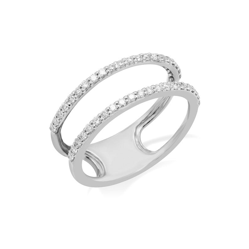 Diamond Parallel Band Ring