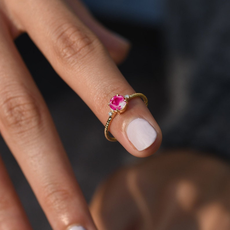 The Big O Pink Tourmaline Ring