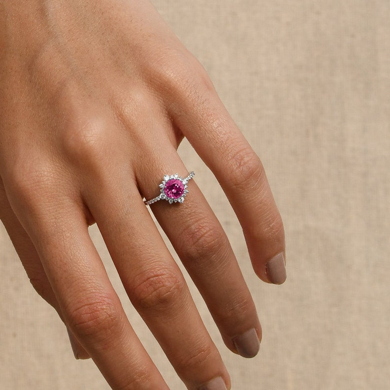 Pink Diamond Ring For Women