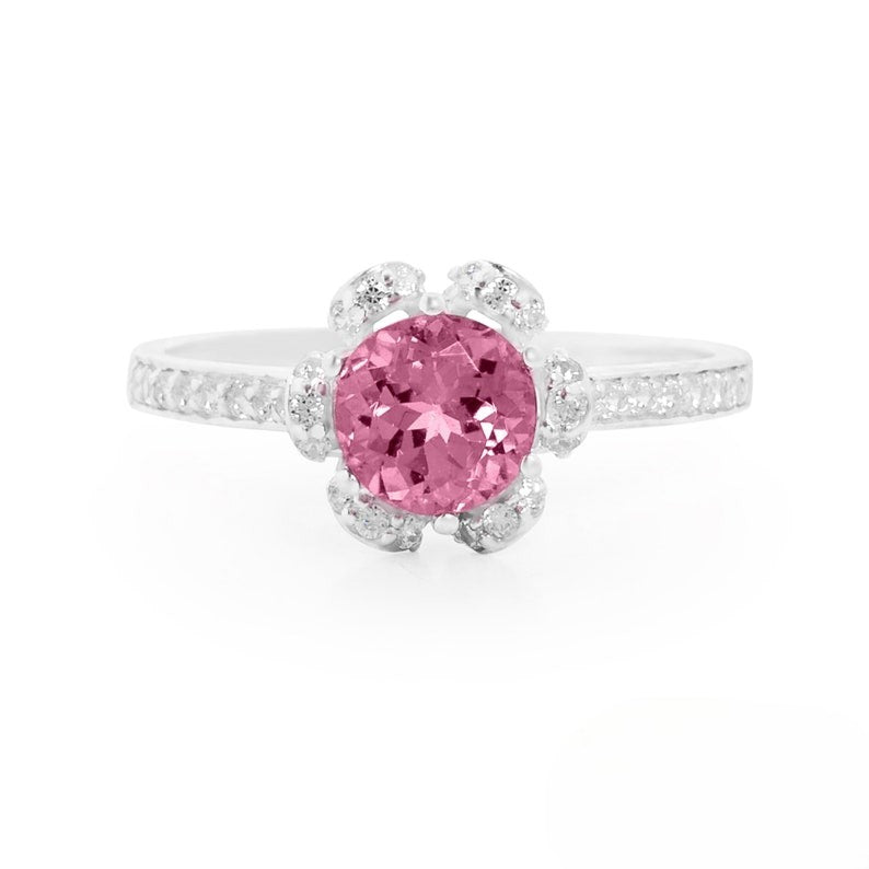 Blossom Pink Tourmaline Ring