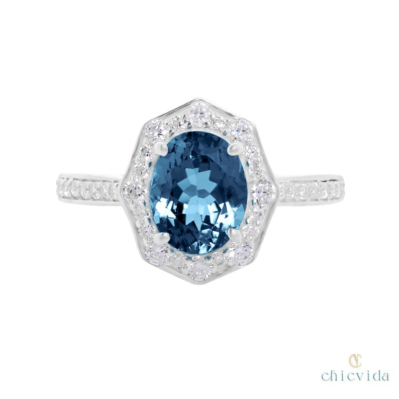 London Blue Topaz Ring