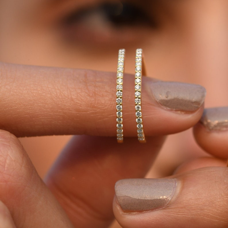 Parallel Diamond Ring