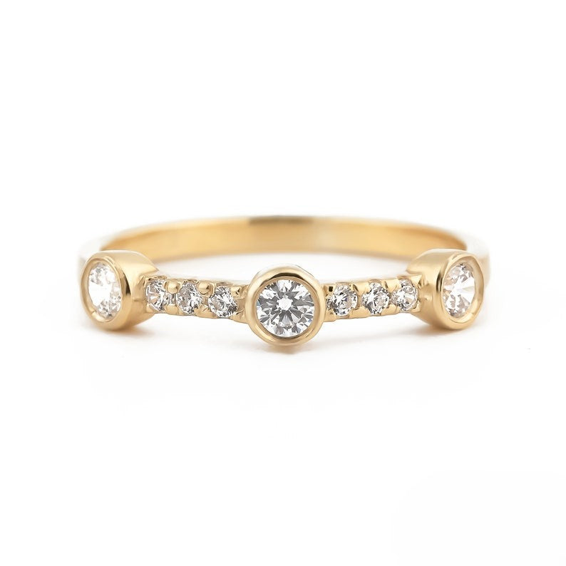 Sunlit Diamond Ring