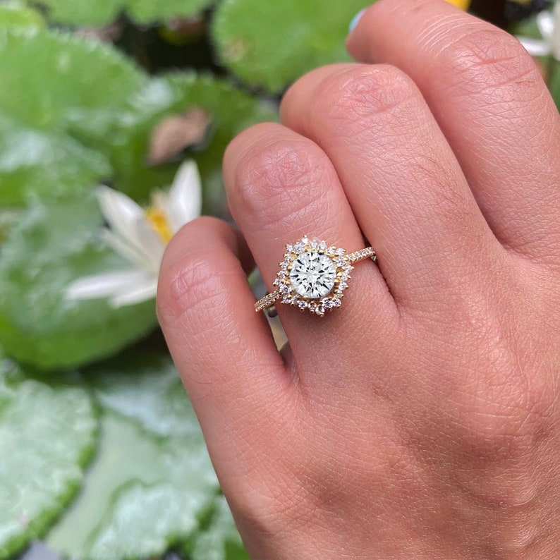 Moissanite Diamond Ring