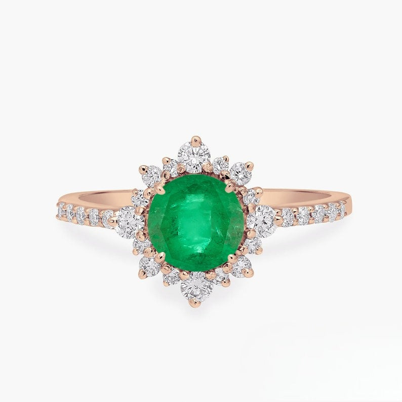 Starlit Emerald Ring